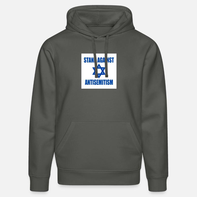 stand against antisemitism - Sweat à capuche bio DRUMMER Stanley/Stella Unisexe - charbon