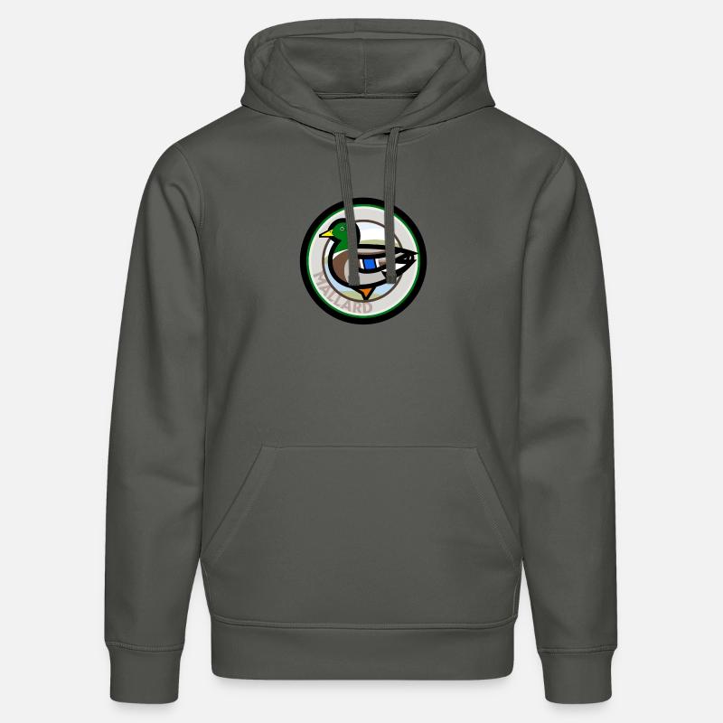 Canard colvert mâle - Sweat à capuche bio DRUMMER Stanley/Stella Unisexe - charbon