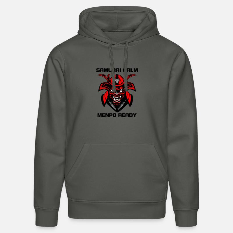 Calme comme un samouraï – Menpo Ready - Sweat à capuche bio DRUMMER Stanley/Stella Unisexe - charbon