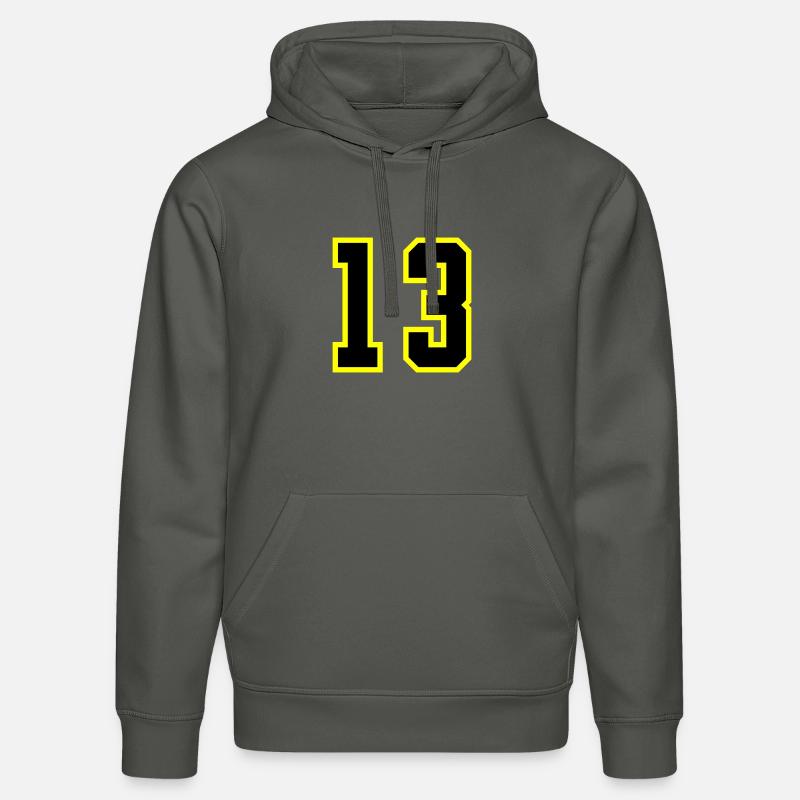 Maillot à 13 numéros - Sweat à capuche bio DRUMMER Stanley/Stella Unisexe - charbon