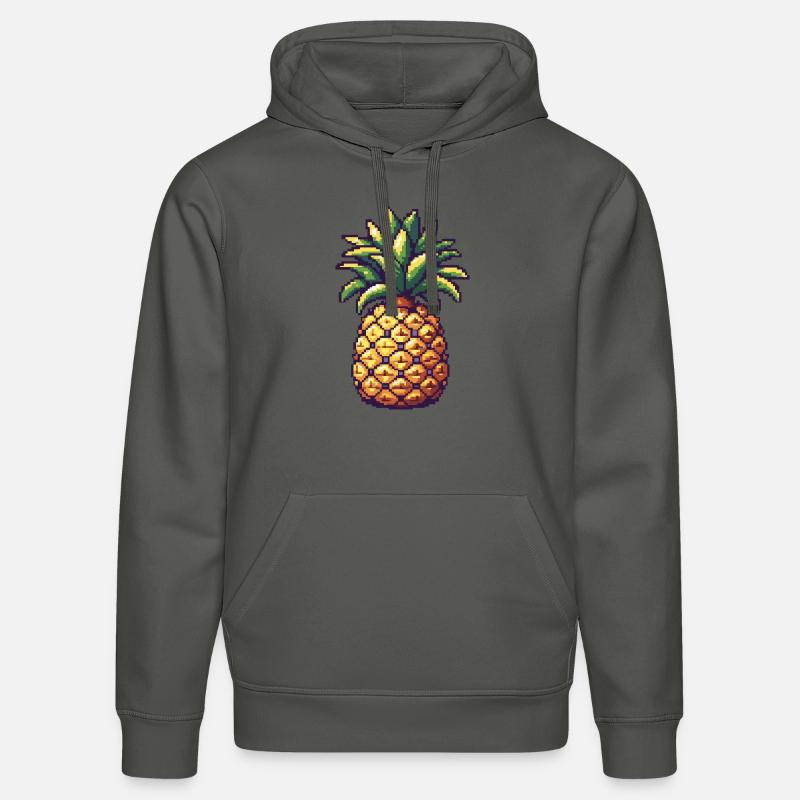 Ananas Pixel Symbol - Stanley/Stella Unisex Bio-Hoodie DRUMMER - Anthrazit