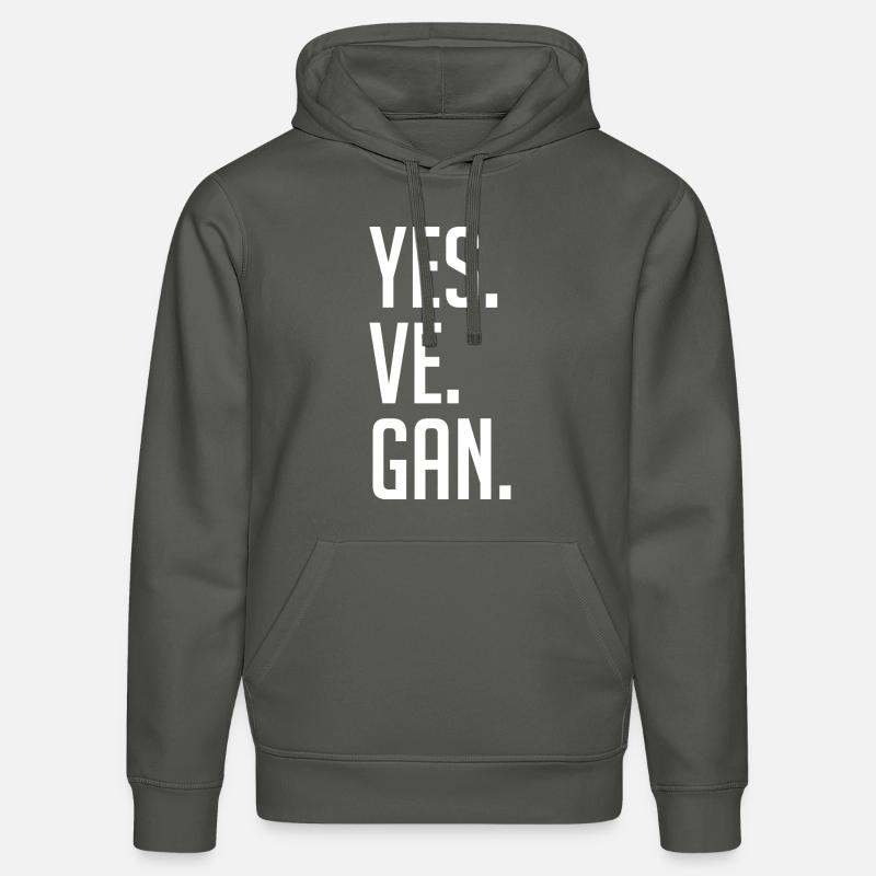 oui, végétalien! - Sweat à capuche bio DRUMMER Stanley/Stella Unisexe - charbon
