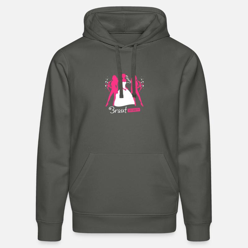 Bride de sécurité 2C - Sweat à capuche bio DRUMMER Stanley/Stella Unisexe - charbon