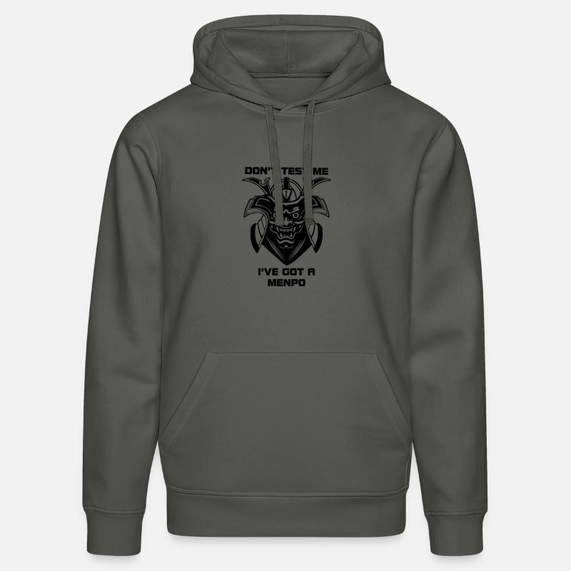 Menpo Mask – Ne me testez pas - Sweat à capuche bio DRUMMER Stanley/Stella Unisexe - charbon
