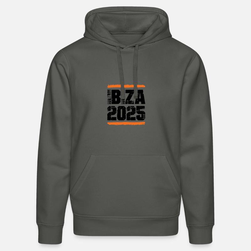 L’équipe d’Ibiza 2025 - Sweat à capuche bio DRUMMER Stanley/Stella Unisexe - charbon