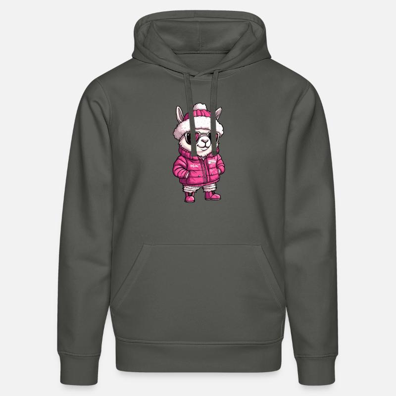 Alpaga Lama Cool BD - Sweat à capuche bio DRUMMER Stanley/Stella Unisexe - charbon