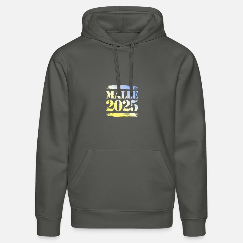 Malle 2025 - Sweat à capuche bio DRUMMER Stanley/Stella Unisexe - charbon