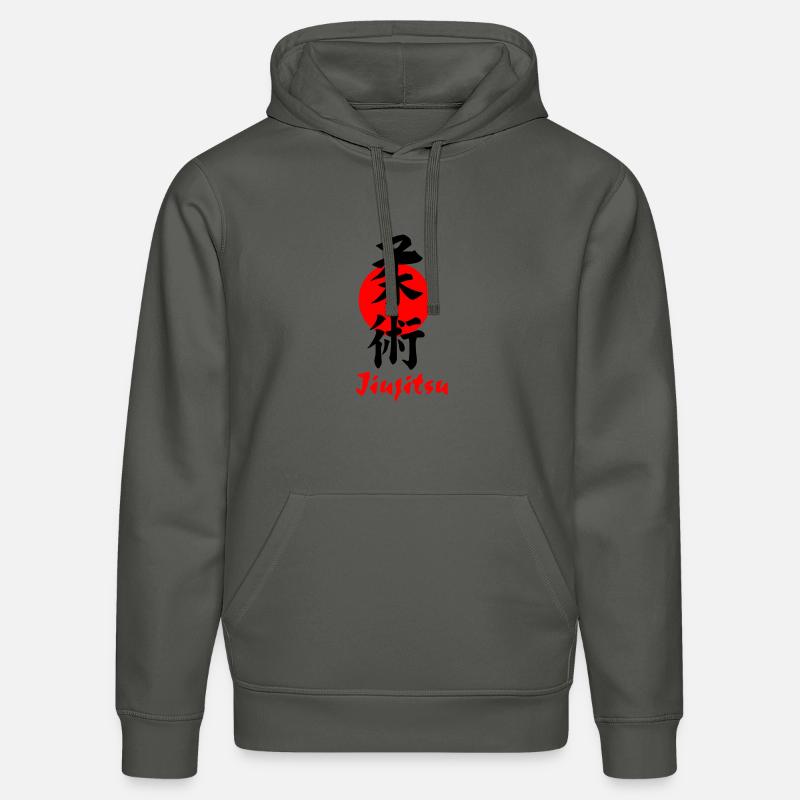 Jiujitsu Logo oder Emblem Kanji schwarz - Stanley/Stella Unisex Bio-Hoodie DRUMMER  - Anthrazit