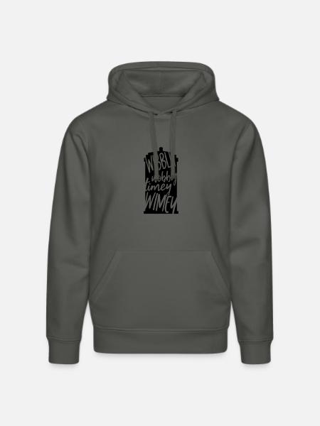 Wibbly Wobbly Timey WImey - Stanley/Stella DRUMMER Unisex Organic Hoodie - anthracite