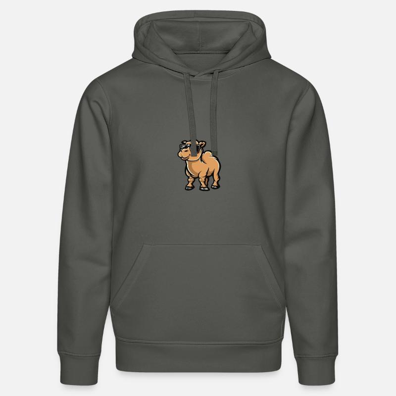 Kamel Cool Tier - Stanley/Stella Unisex Bio-Hoodie DRUMMER  - Anthrazit