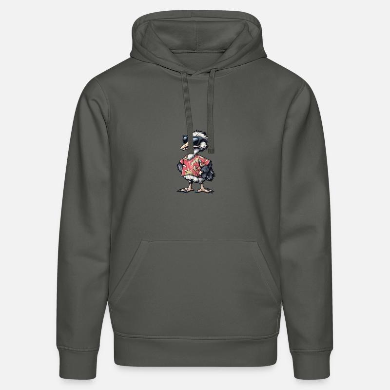 Strauss Vacances BD - Sweat à capuche bio DRUMMER Stanley/Stella Unisexe - charbon