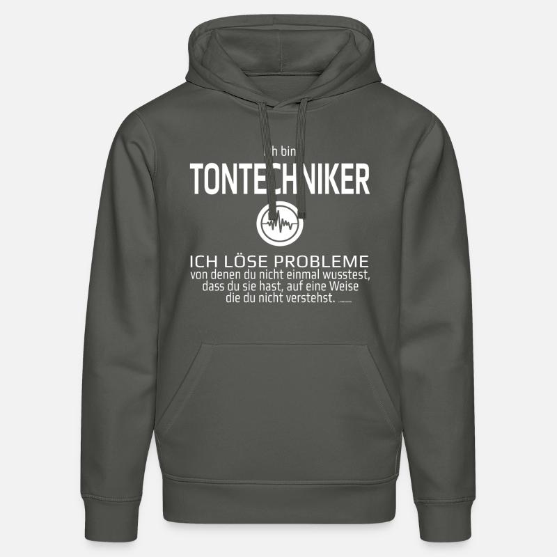 Ich bin Tontechniker - Stanley/Stella Unisex Bio-Hoodie DRUMMER  - Anthrazit