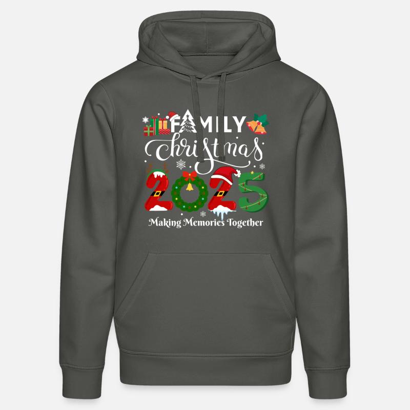 Joyeux Noël - Sweat à capuche bio DRUMMER Stanley/Stella Unisexe - charbon