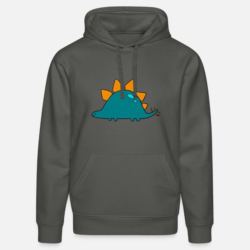 Stegosaurus - Stanley/Stella DRUMMER Unisex Organic Hoodie - anthracite