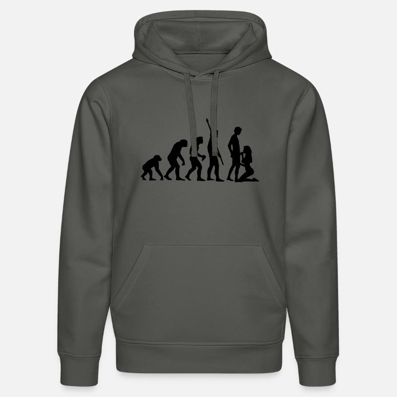 evolution_sucks_a_1c - Stanley/Stella Unisex Bio-Hoodie DRUMMER  - Anthrazit