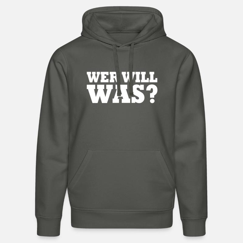 Wer will was - Stanley/Stella Unisex Bio-Hoodie DRUMMER - Anthrazit