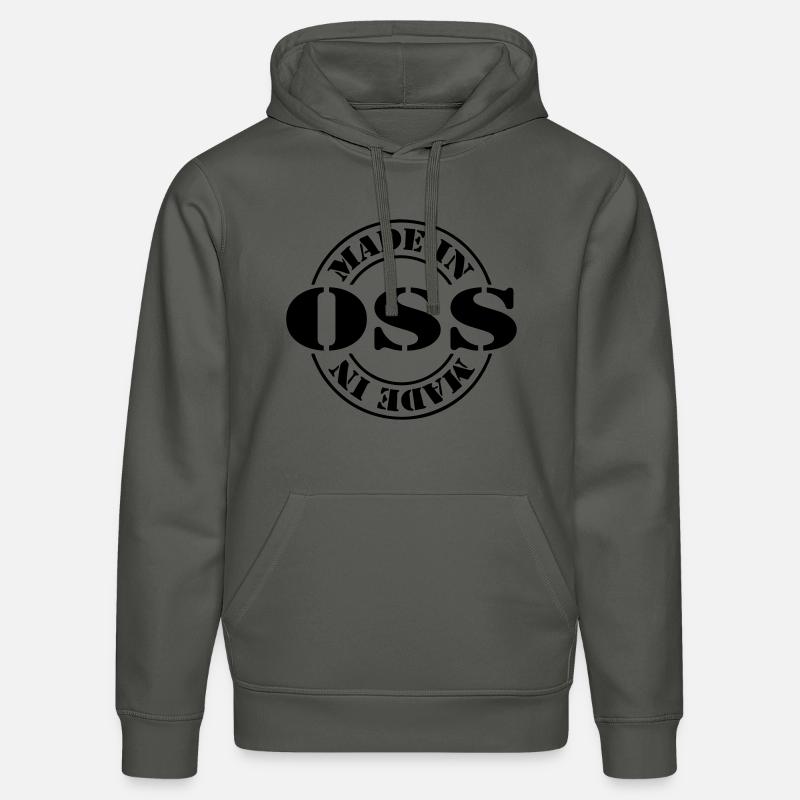 made in oss m1k2 - Sweat à capuche bio DRUMMER Stanley/Stella Unisexe - charbon