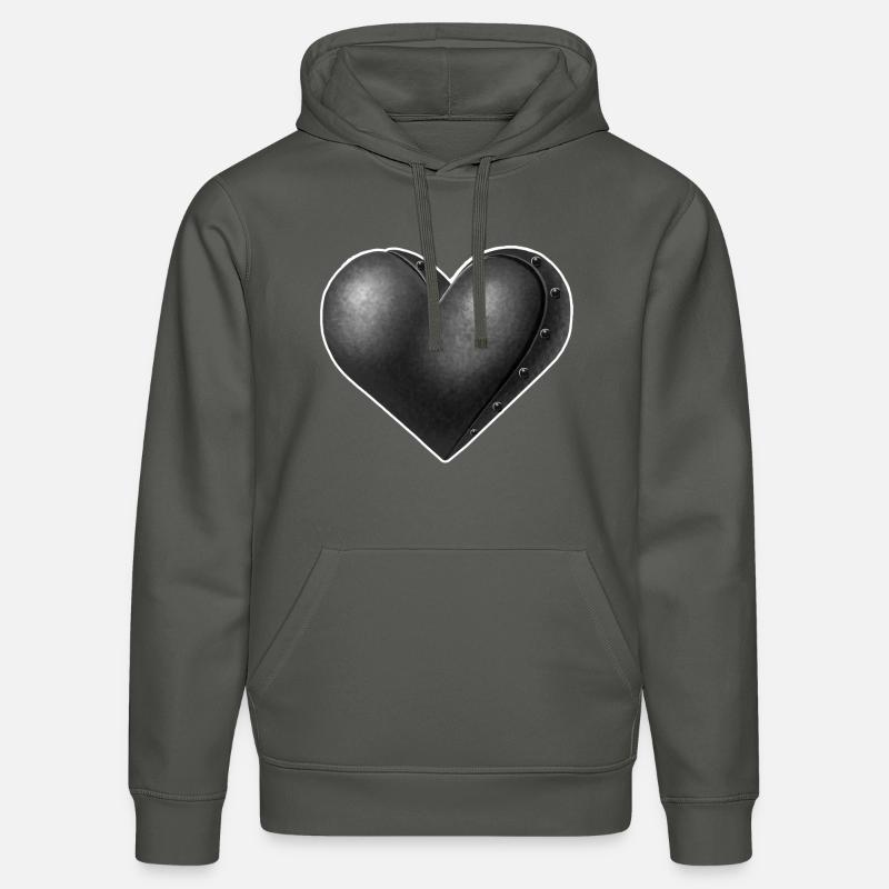Gris de coeur Robot - Sweat à capuche bio DRUMMER Stanley/Stella Unisexe - charbon