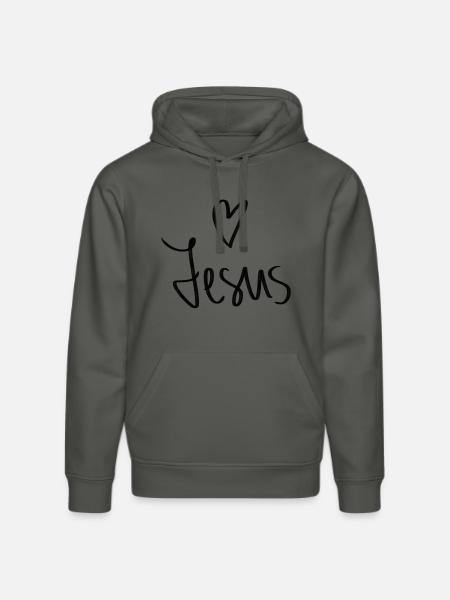 Jesus - Stanley/Stella Unisex Bio-Hoodie DRUMMER - Anthrazit