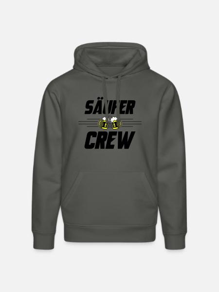 Säufer Crew Bier - Stanley/Stella Unisex Bio-Hoodie DRUMMER - Anthrazit