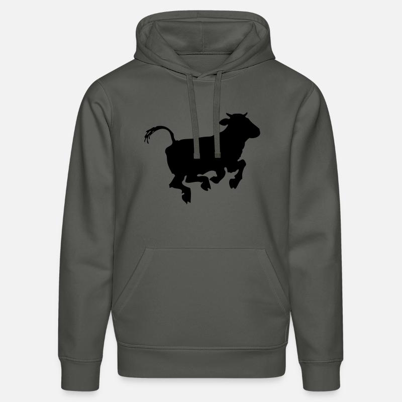 vache joyeuse - Sweat à capuche bio DRUMMER Stanley/Stella Unisexe - charbon