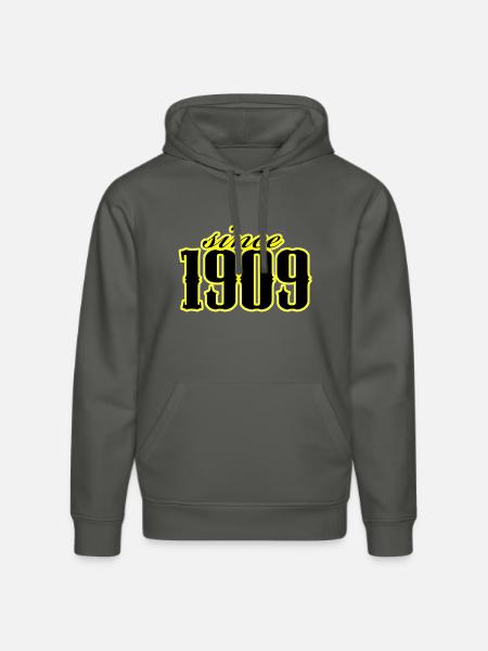 since 1909 (black) - Stanley/Stella DRUMMER Unisex Organic Hoodie - anthracite