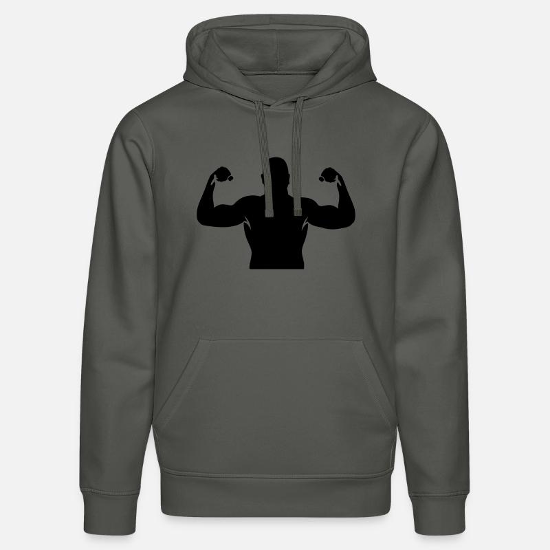 muscles - Sweat à capuche bio DRUMMER Stanley/Stella Unisexe - charbon