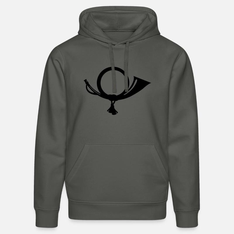 post horn - Stanley/Stella DRUMMER Unisex Organic Hoodie - anthracite