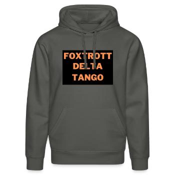 Fu** Dona**  - Stanley/Stella Unisex Bio-Hoodie DRUMMER  - Anthrazit - Vorne - Marisol (170cm) & Nik (191cm)