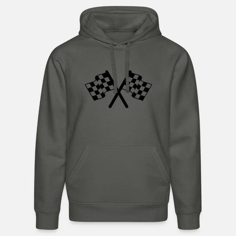 racing flags sport - Sweat à capuche bio DRUMMER Stanley/Stella Unisexe - charbon