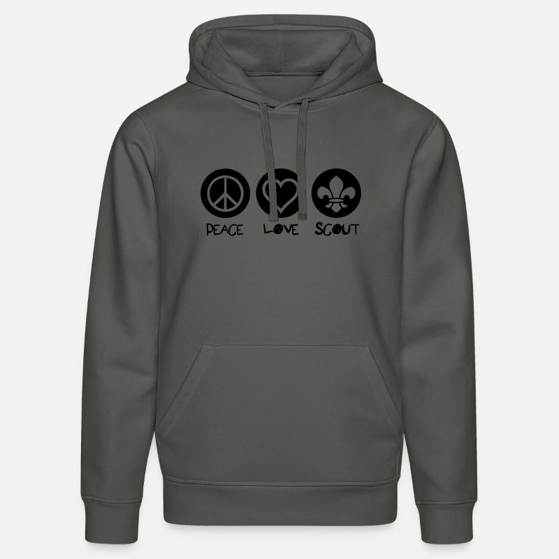 Peace Love Scout - Sweat à capuche bio DRUMMER Stanley/Stella Unisexe - charbon