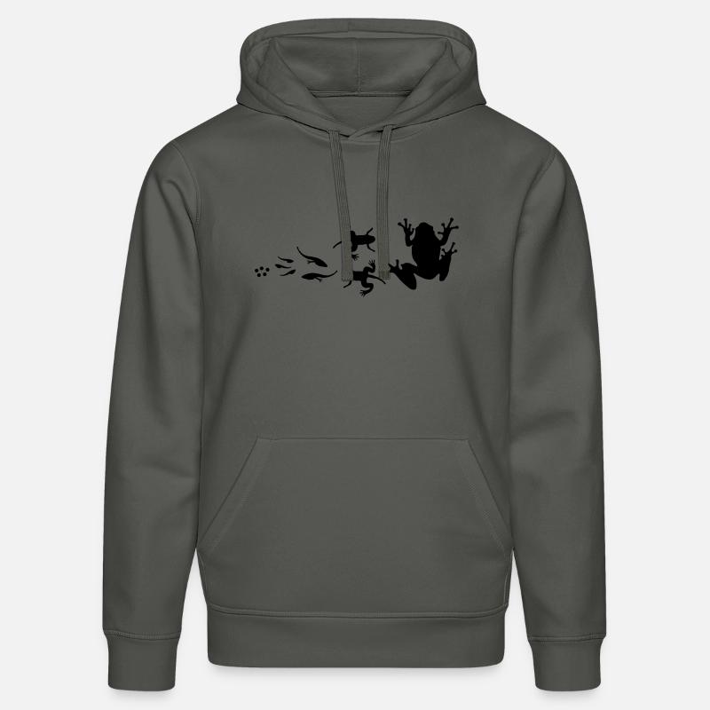 évolution-grenouille - Sweat à capuche bio DRUMMER Stanley/Stella Unisexe - charbon