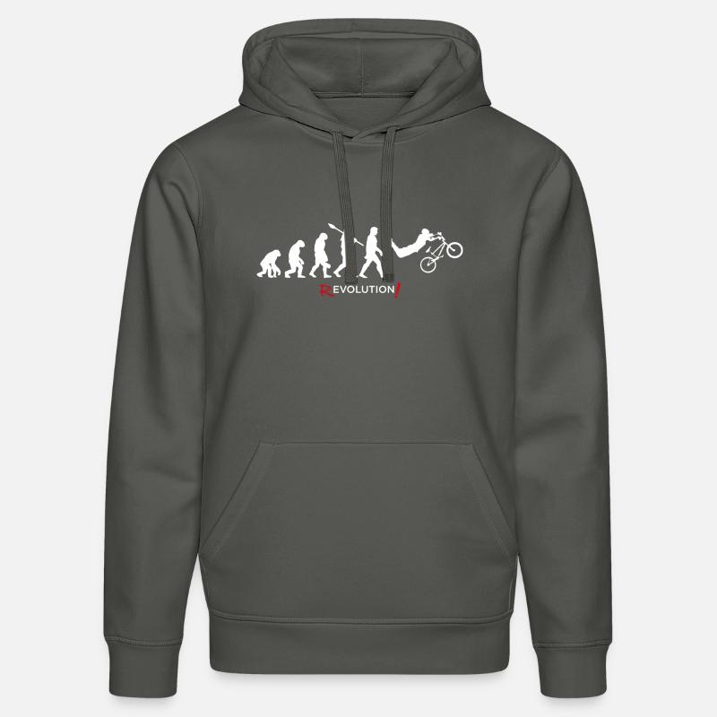 Revolution - Evolution Man Fun Twist11 - Stanley/Stella Unisex Bio-Hoodie DRUMMER  - Anthrazit