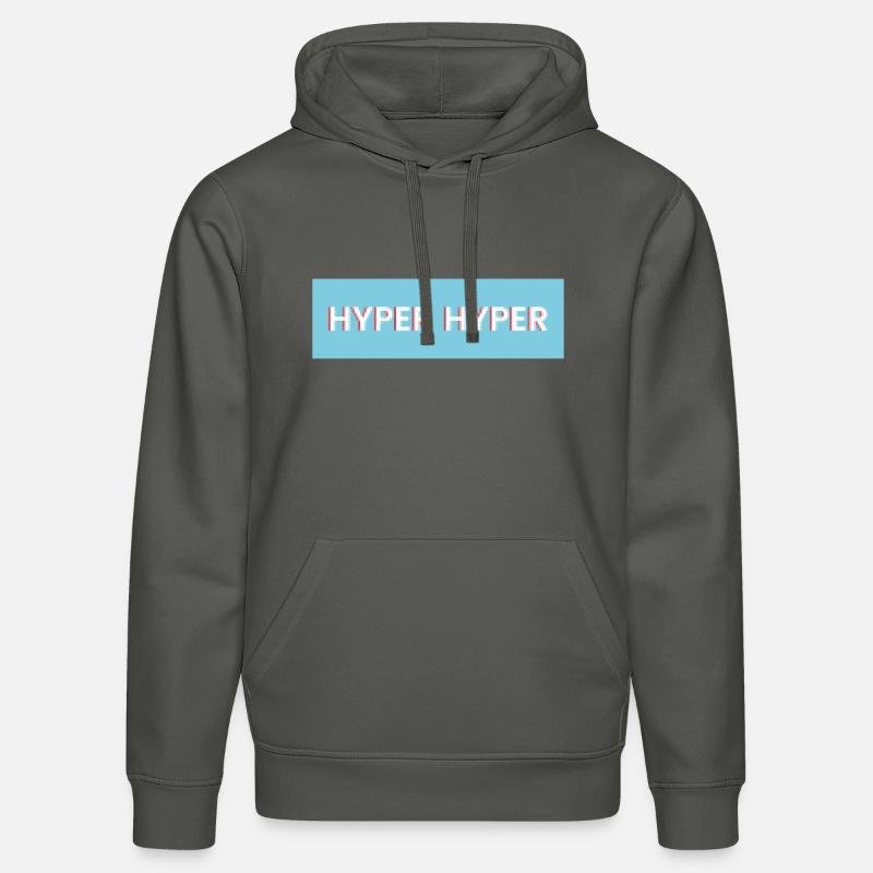 HYPER HYPER Pixel - Stanley/Stella Unisex Bio-Hoodie DRUMMER  - Anthrazit