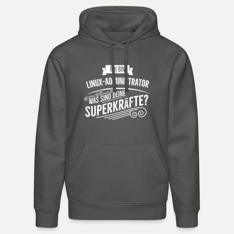 Linux Administrator - Stanley/Stella Unisex Bio-Hoodie DRUMMER  - Anthrazit