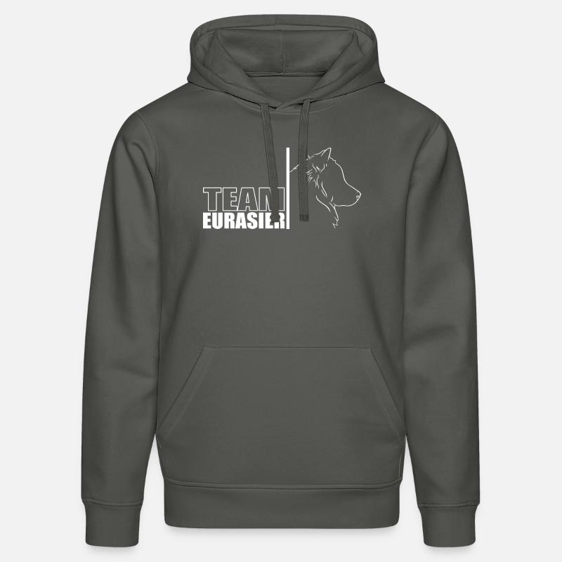 TEAM Eurasier Chien Chien Wilsigns - Sweat à capuche bio DRUMMER Stanley/Stella Unisexe - charbon