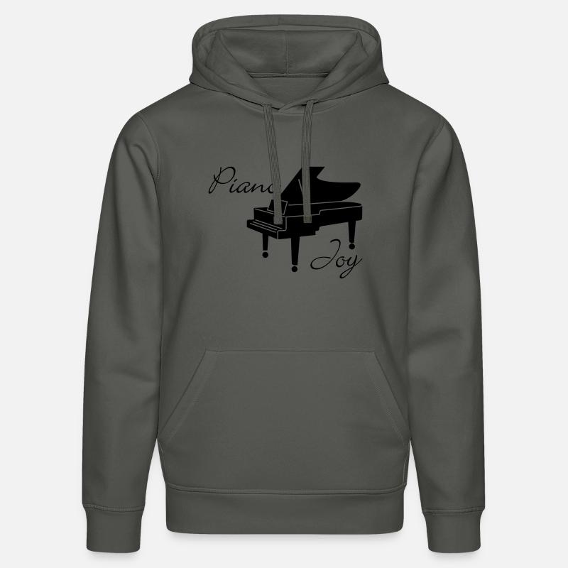 Piano Joy - Sweat à capuche bio DRUMMER Stanley/Stella Unisexe - charbon