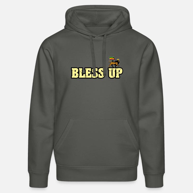 Dub Reggae Bless Up - Sweat à capuche bio DRUMMER Stanley/Stella Unisexe - charbon