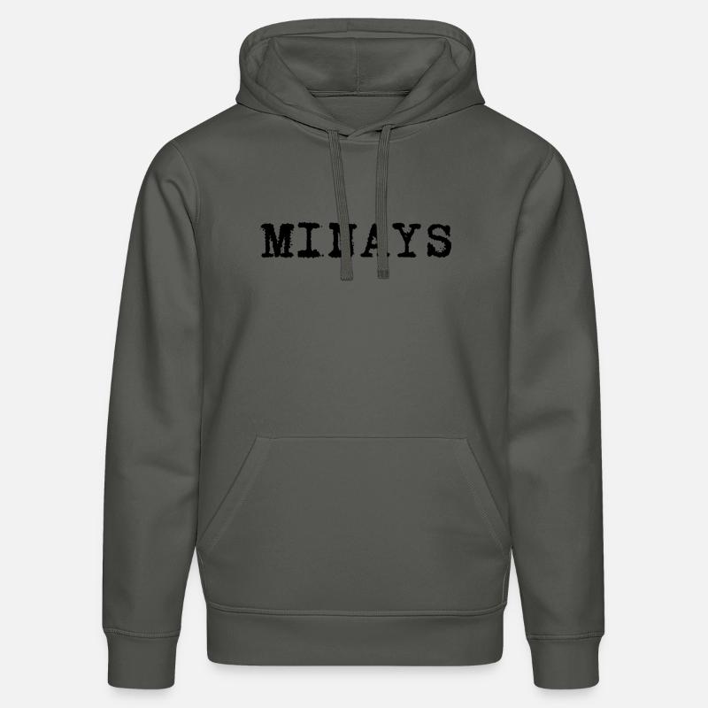Logo Minays - Sweat à capuche bio DRUMMER Stanley/Stella Unisexe - charbon