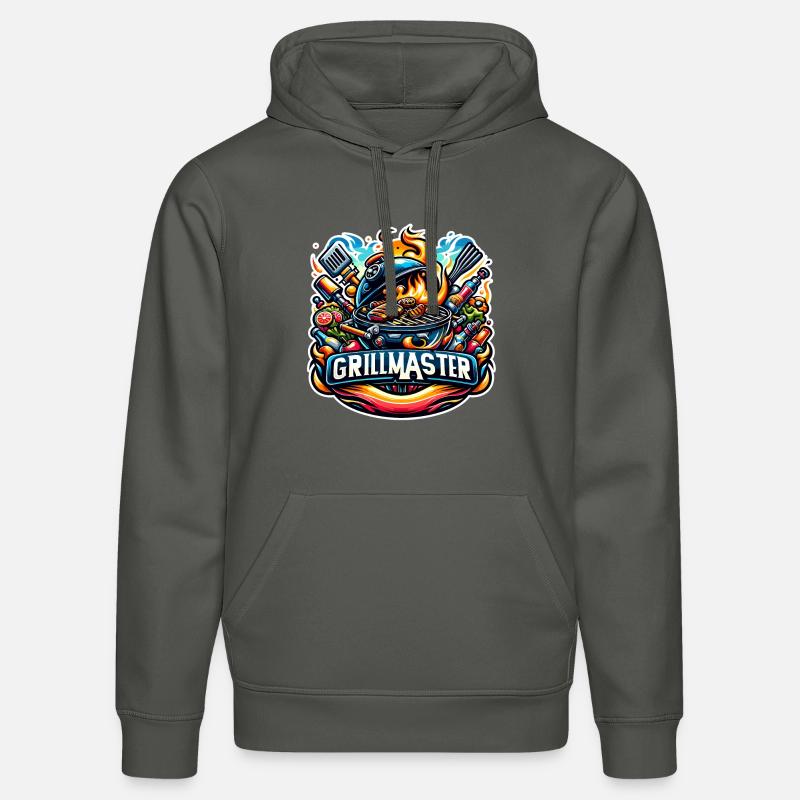 GrillMaster - Illustration de gril - Sweat à capuche bio DRUMMER Stanley/Stella Unisexe - charbon