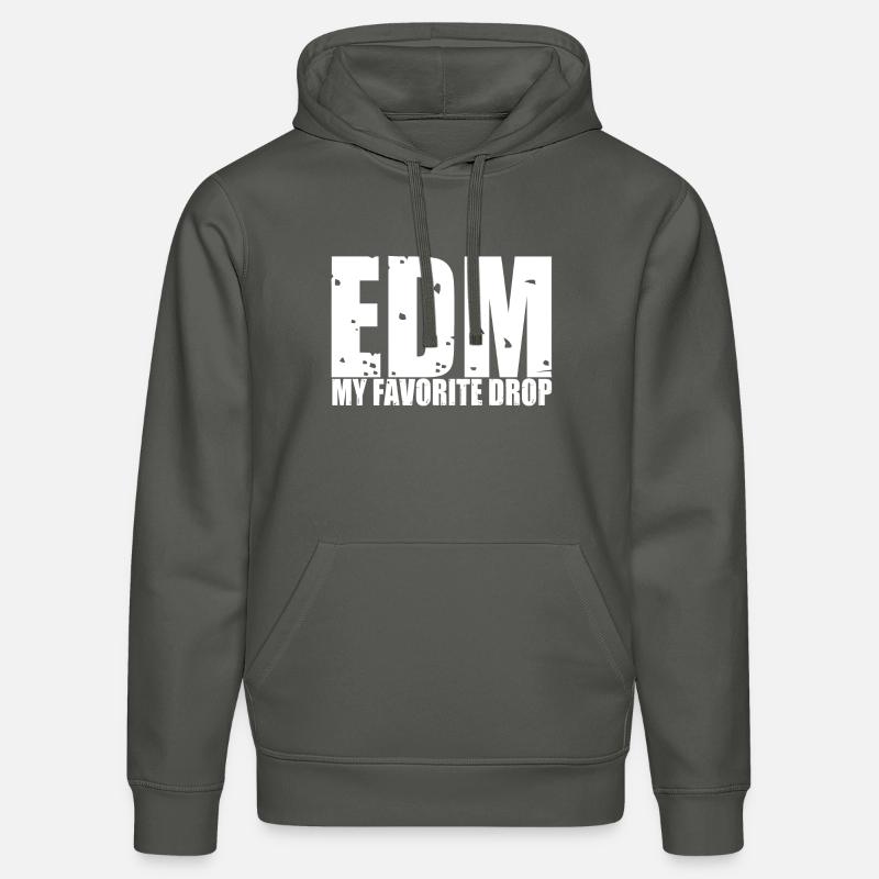 EDM par Kaotika - Sweat à capuche bio DRUMMER Stanley/Stella Unisexe - charbon