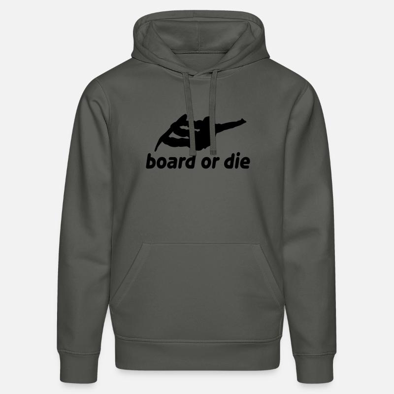 board or die - Sweat à capuche bio DRUMMER Stanley/Stella Unisexe - charbon