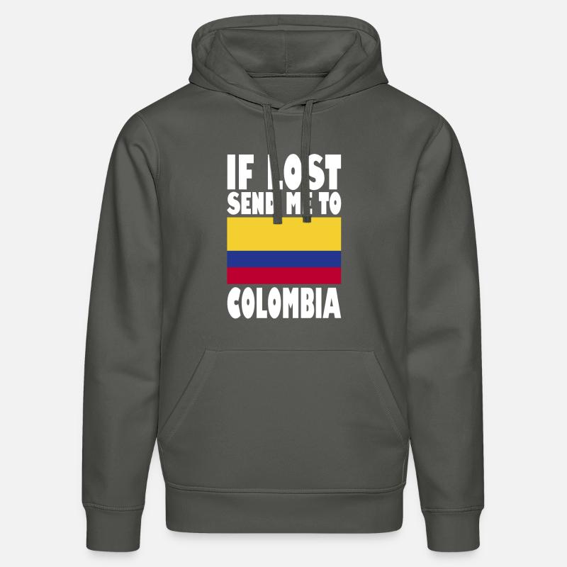 Drapeau de la Colombie - Sweat à capuche bio DRUMMER Stanley/Stella Unisexe - charbon