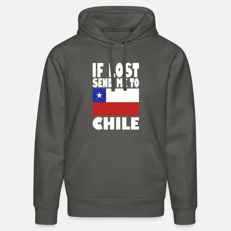 Dicton du drapeau du Chili - Sweat à capuche bio DRUMMER Stanley/Stella Unisexe - charbon