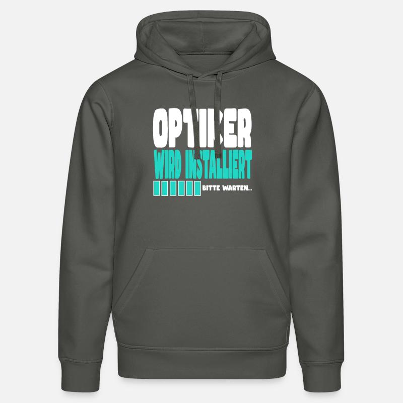 Optiker wird installiert - Stanley/Stella Unisex Bio-Hoodie DRUMMER  - Anthrazit