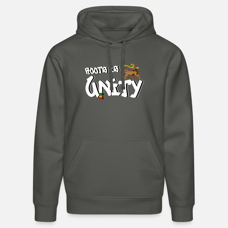 Les racines, c’est l’unité - Sweat à capuche bio DRUMMER Stanley/Stella Unisexe - charbon