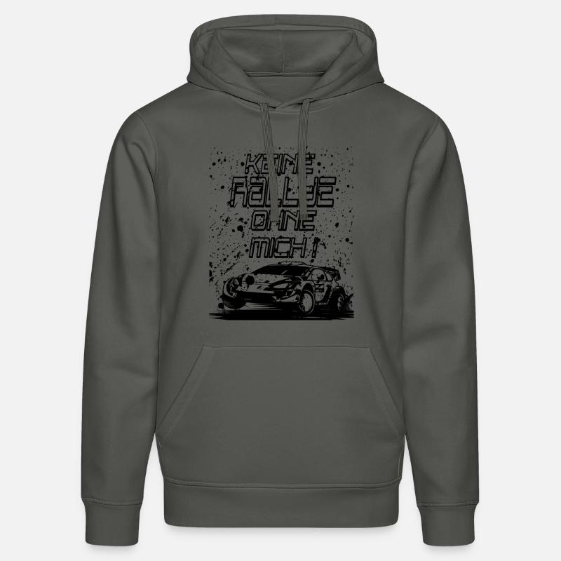 pas de rallye sans MOI - Sweat à capuche bio DRUMMER Stanley/Stella Unisexe - charbon