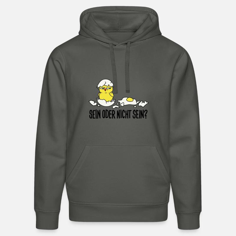 Être ou ne pas être - Sweat à capuche bio DRUMMER Stanley/Stella Unisexe - charbon
