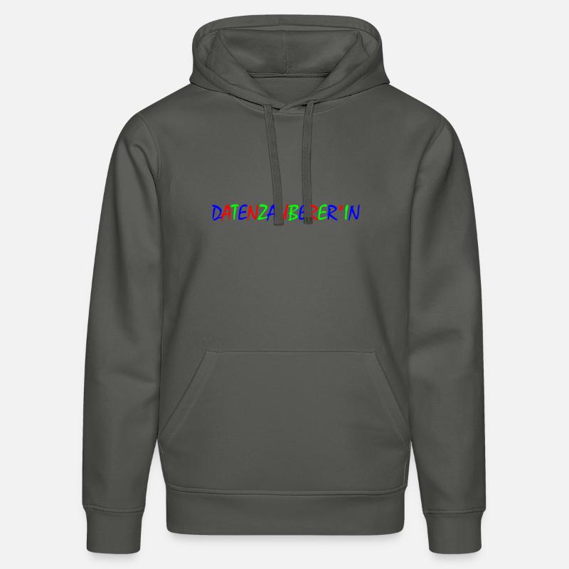 Data Magic – Typographie colorée - Sweat à capuche bio DRUMMER Stanley/Stella Unisexe - charbon