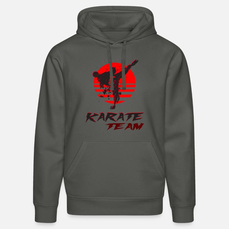 Équipe de karaté - Sweat à capuche bio DRUMMER Stanley/Stella Unisexe - charbon